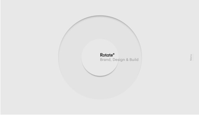 Studio Rotate had a unique rotational menu design in 2017.