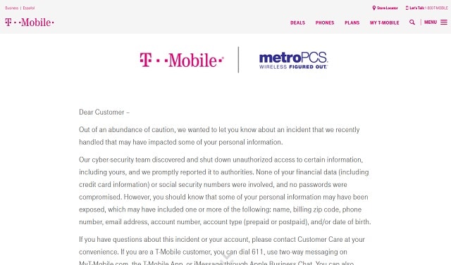 Web Form Security TMobile