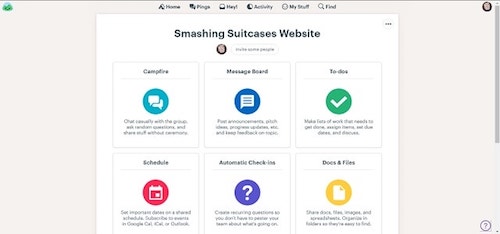 Website Project Management BaseCamp