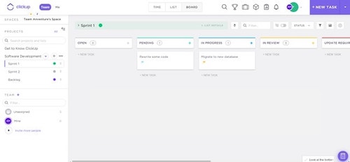 Website Project Management ClickUp