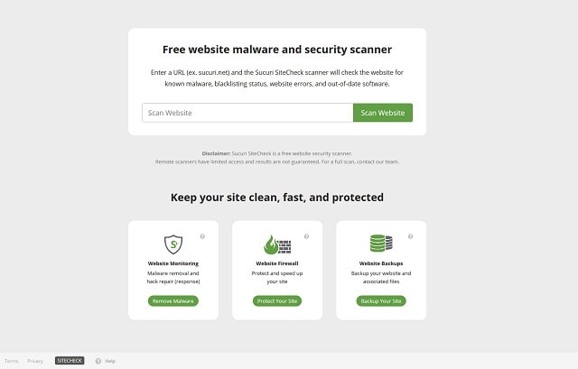 Website Vulnerability sucuri