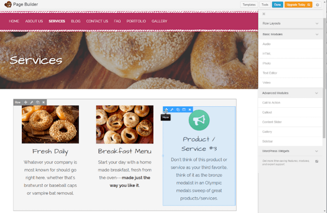 WordPress Websites Page Builder