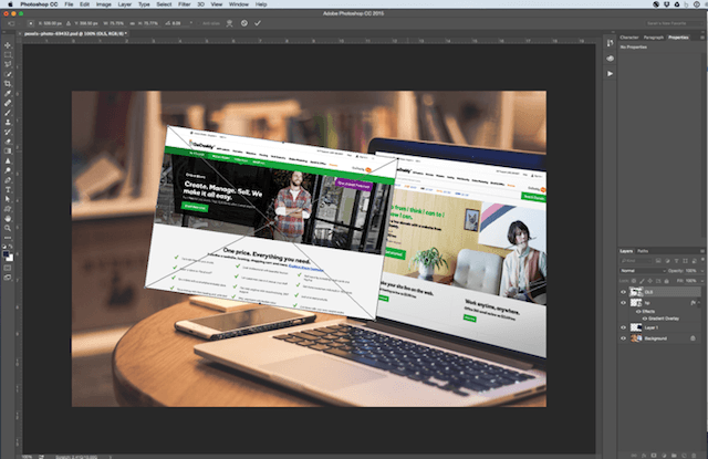 Photoshop Change Angle