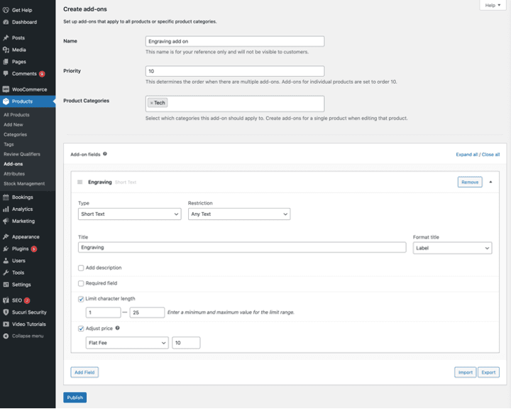 Add-ons WooCommerce Extensions