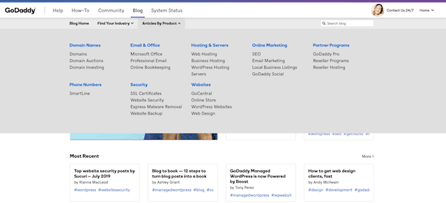 Example Categories GoDaddy Blog