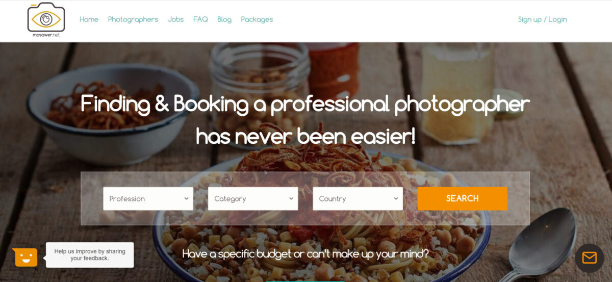 Mosawer.net professional photographer freelance websites