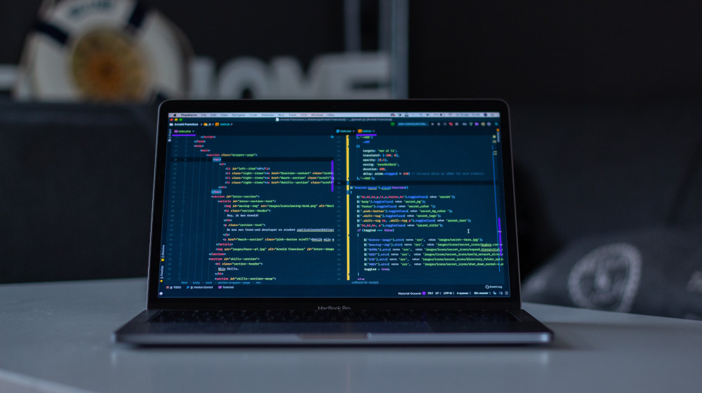 programming code laptop