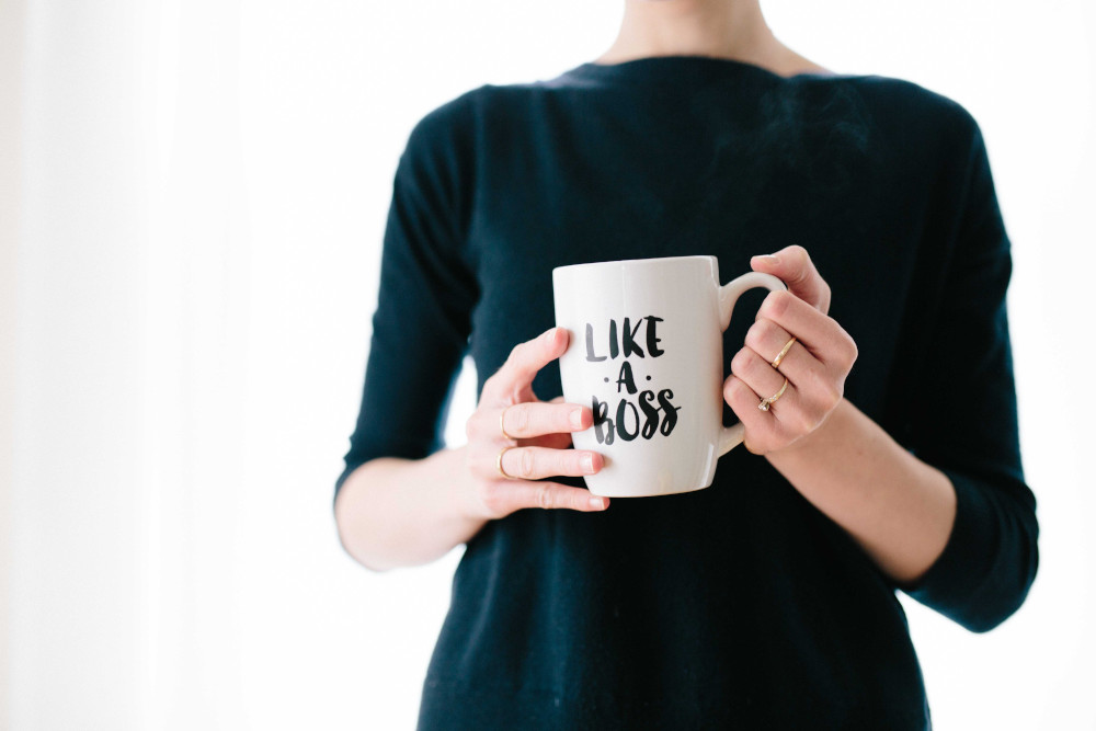 women in business like a boss mug