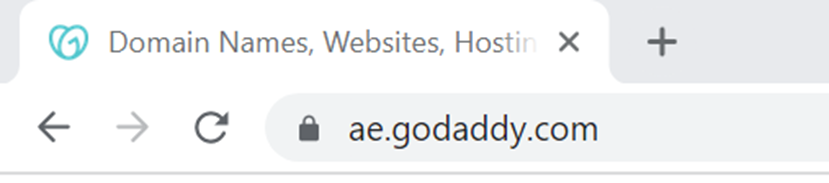 موقع GoDaddy محمي بشهادة SSL