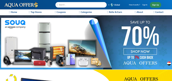 aqua offers website cashback discount