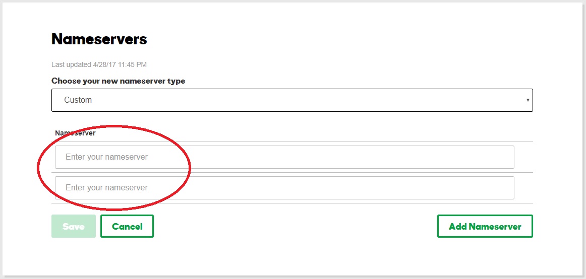 how to connect domain name to your hosting account dns management custom nameserver