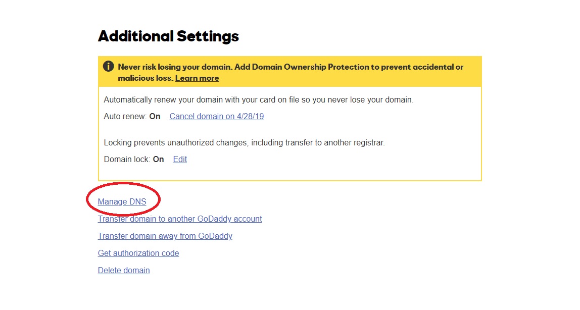 how to connect domain name to your hosting account godaddy account manage dns