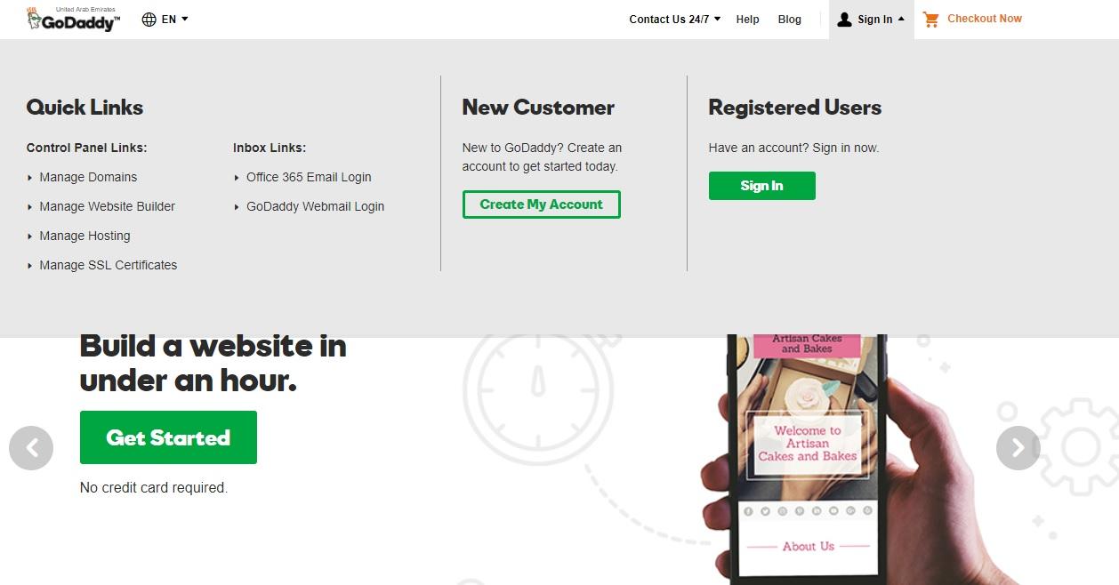 كيفية ربط اسم النطاق بحساب الاستضافة الخاص بك تسجيل الدخول إلى حساب GoDaddy