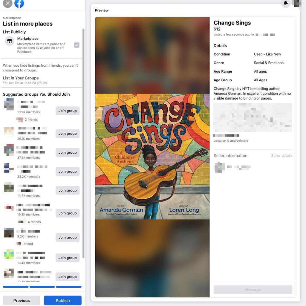 check your listing one last time