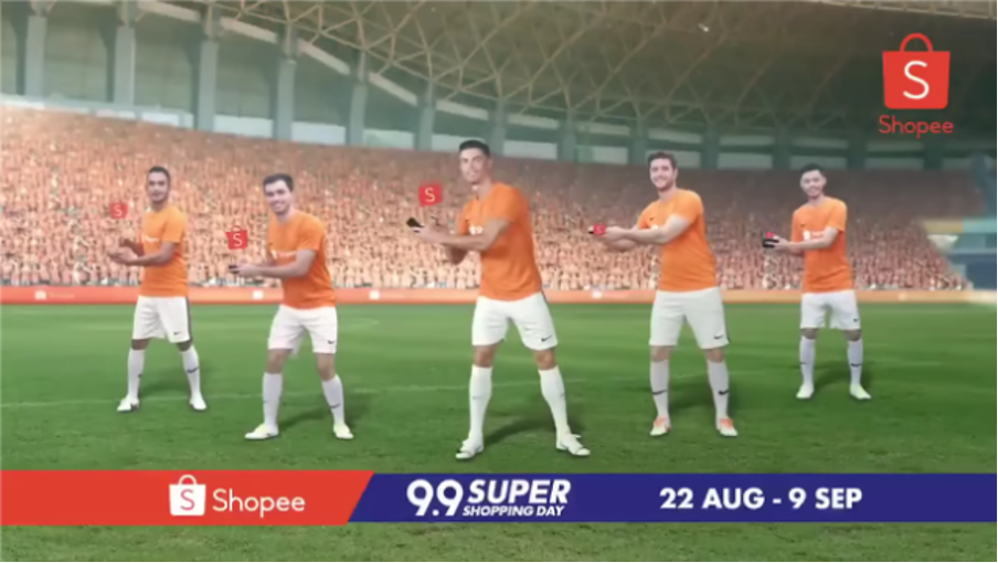 Cristiano Ronaldo in an influencer marketing campaign for Shopee helped to promote the product.