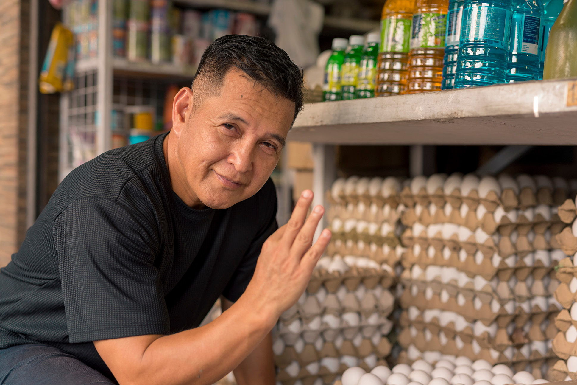 a proud sari sari store owner