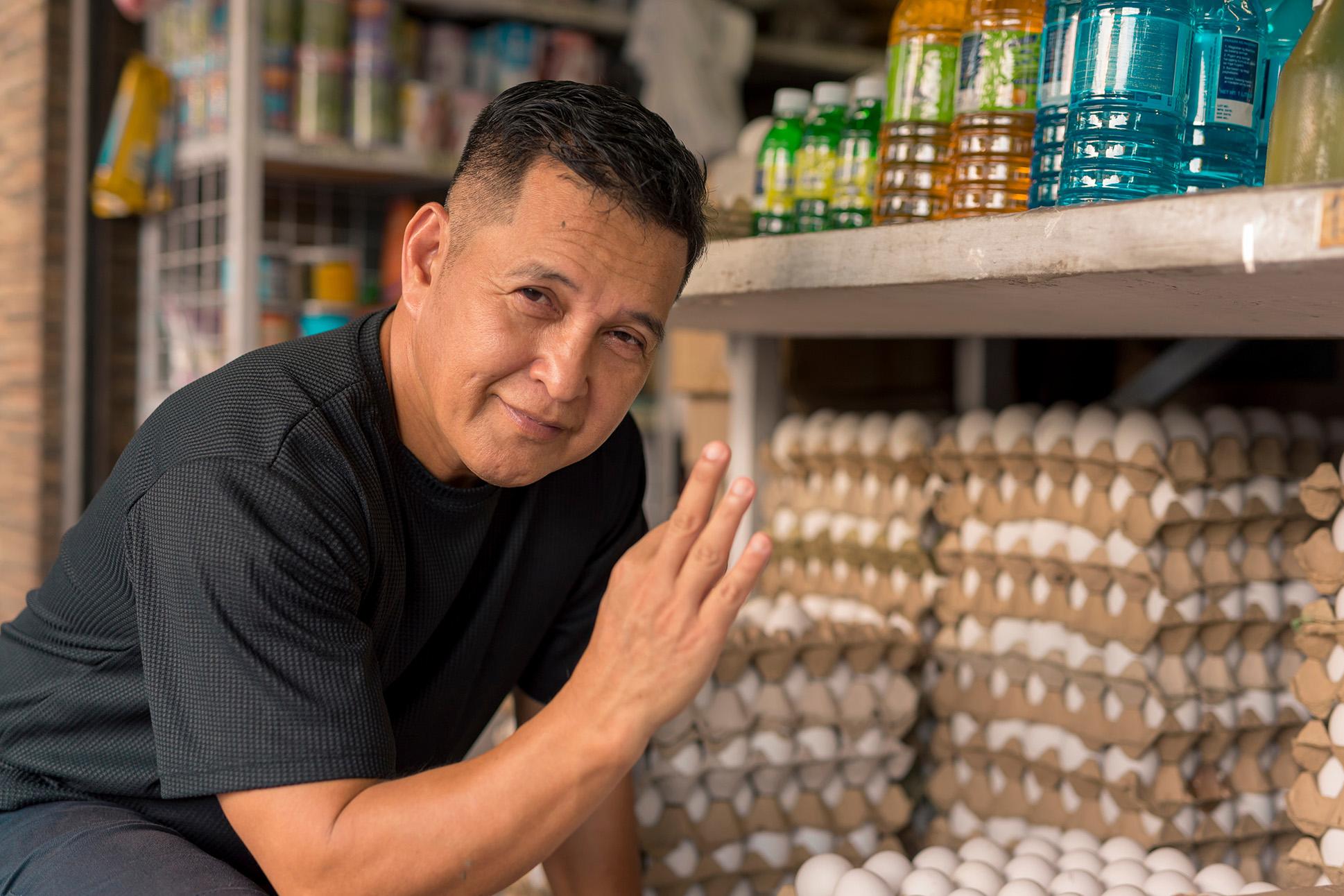 a proud sari sari store owner