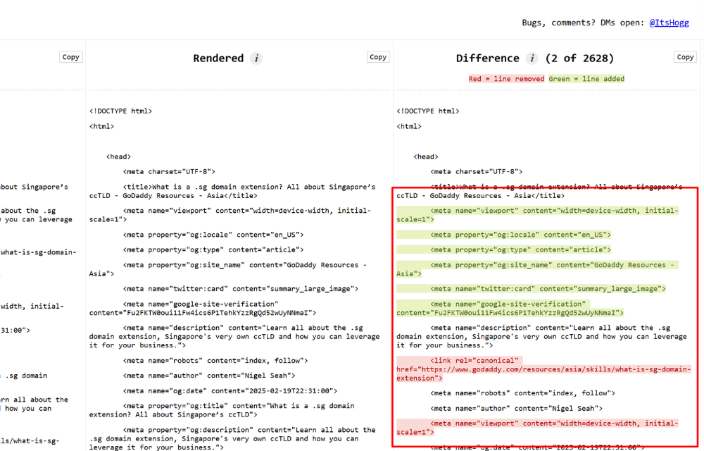 CODE ADDED AND REMOVED BY JAVASCRIPT AS SEEN ON THE CHROME EXTENSION, VIEW RENDERED SOURCE