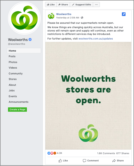 Customer Contact Woolworths