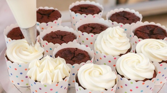 Niche Market Plate of Brownies in Paper Cups