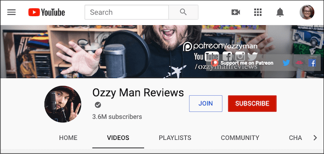 Social Media Influencer Ozzy Man Reviews