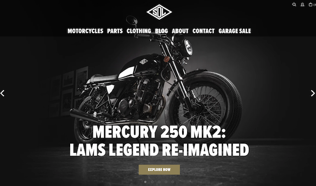 Sol Invictus Motorcycles Homepage