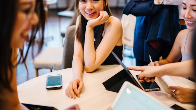 Accounting Careers Young Interns at Table