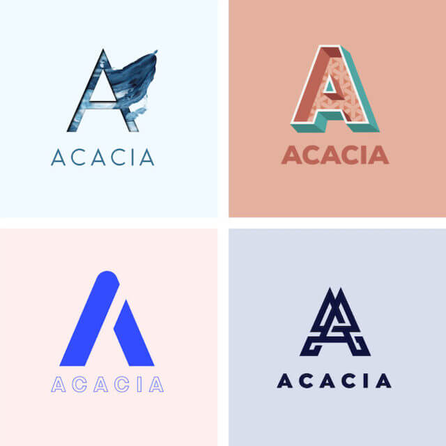 How to design logo alphabet letters