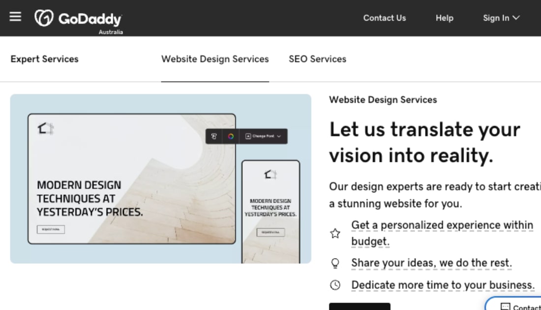 GoDaddy Website Design Services