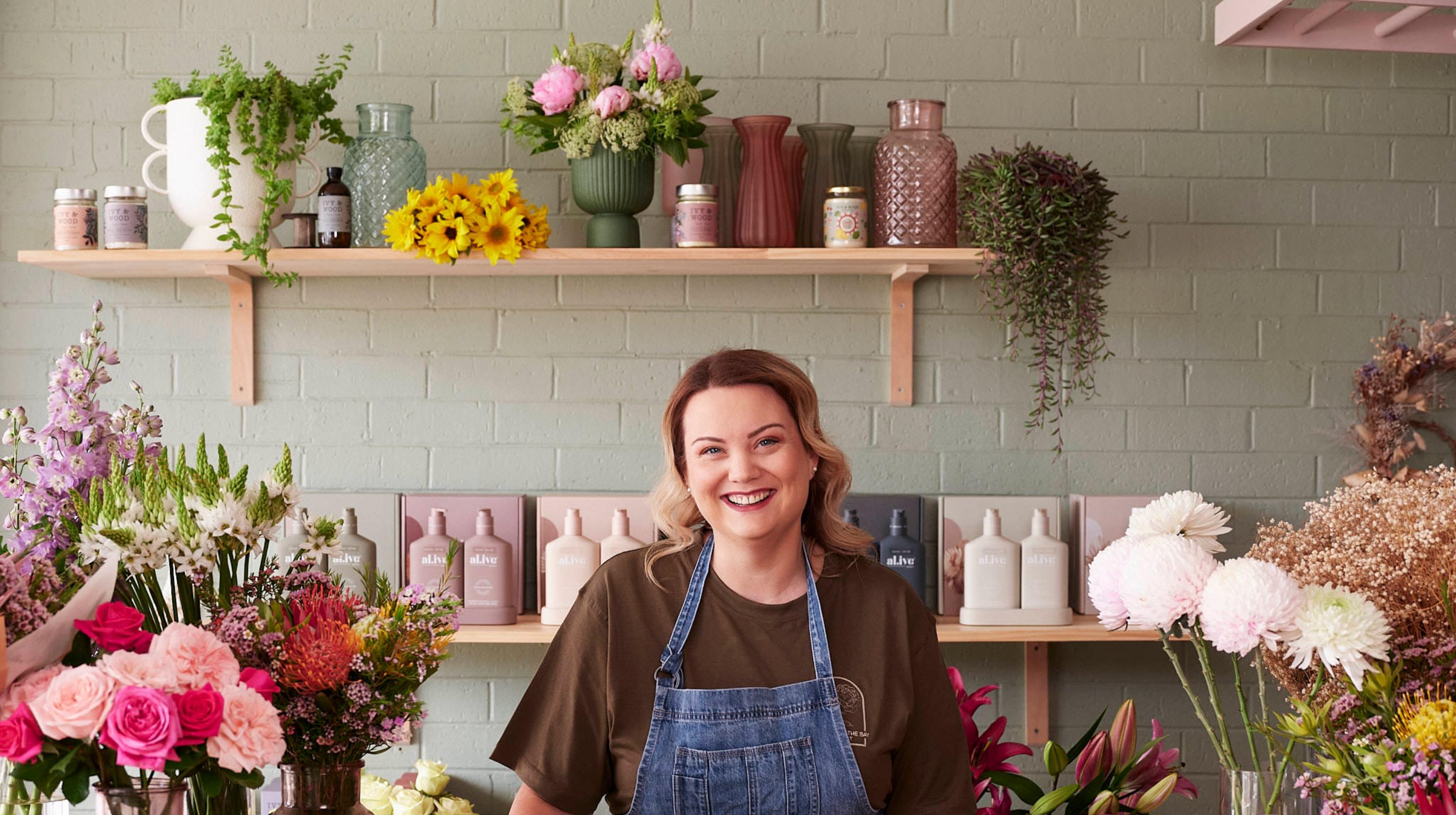 Hannah Manewell, owner of Blooms by the Bay