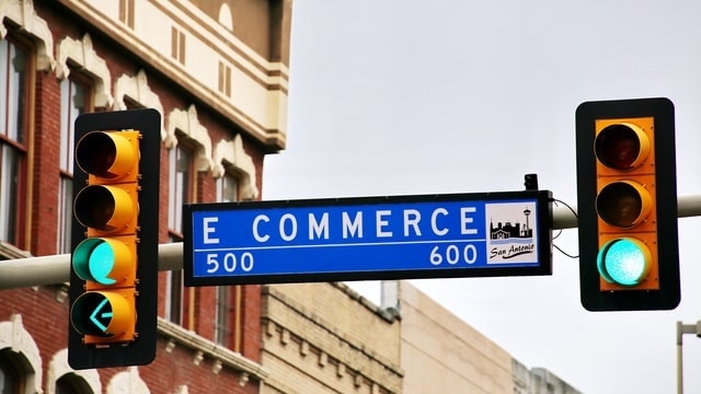 Street sign reading eCommerce