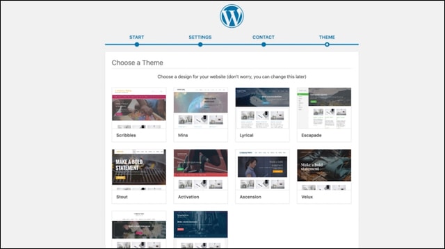 Website Design Choose WordPress Theme