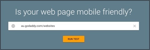 Website Design Google Mobile Test