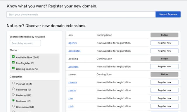 What is a Domain Name Extensions