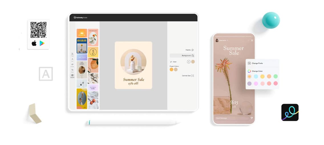 banner GoDaddy studio