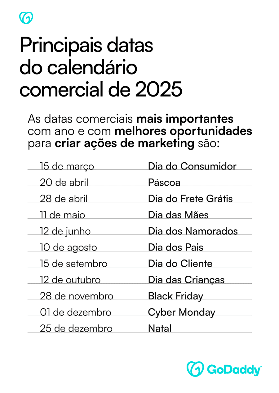 Calendário comercial 2025: datas e como alavancar as vendas