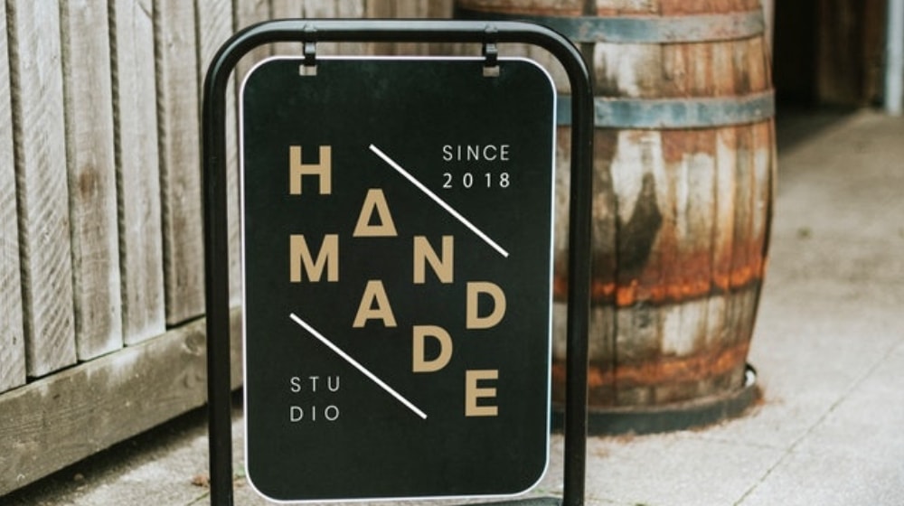 Business License Handmade Studio Sign