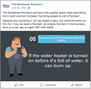 Lead Generation Gentlemen Plumbers Facebook