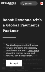 Online Payment Processing Braintree