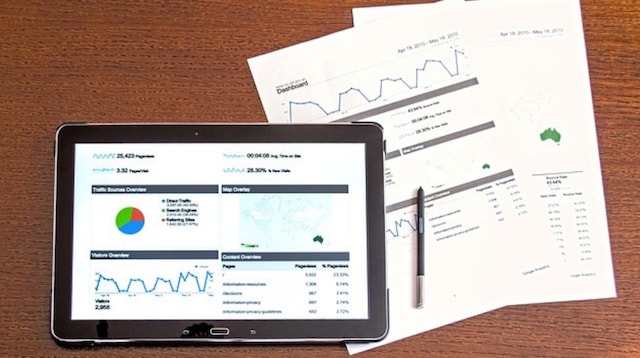 Psychographic Segmentation Analytics Dashboard on Tablet