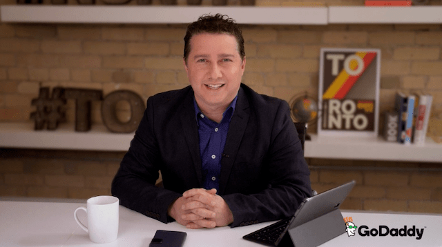 Marc Saltzman at a desk