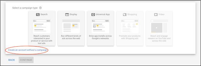 Google Keyword Tool Create Account
