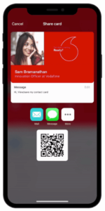 Sample haystack virtual business card