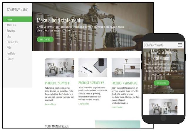 WordPress Templates Escapade Lawyer Layout