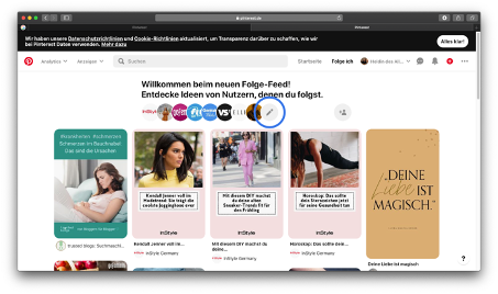 Der Folge-Feed von Pinterest- Hole dir noch mehr Inspirationen für deine Pinnwand! Vorteile Community-Wunsch