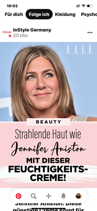 Der Folge-Feed von Pinterest- Hole dir noch mehr Inspirationen für deine Pinnwand!_Jennifer Aniston