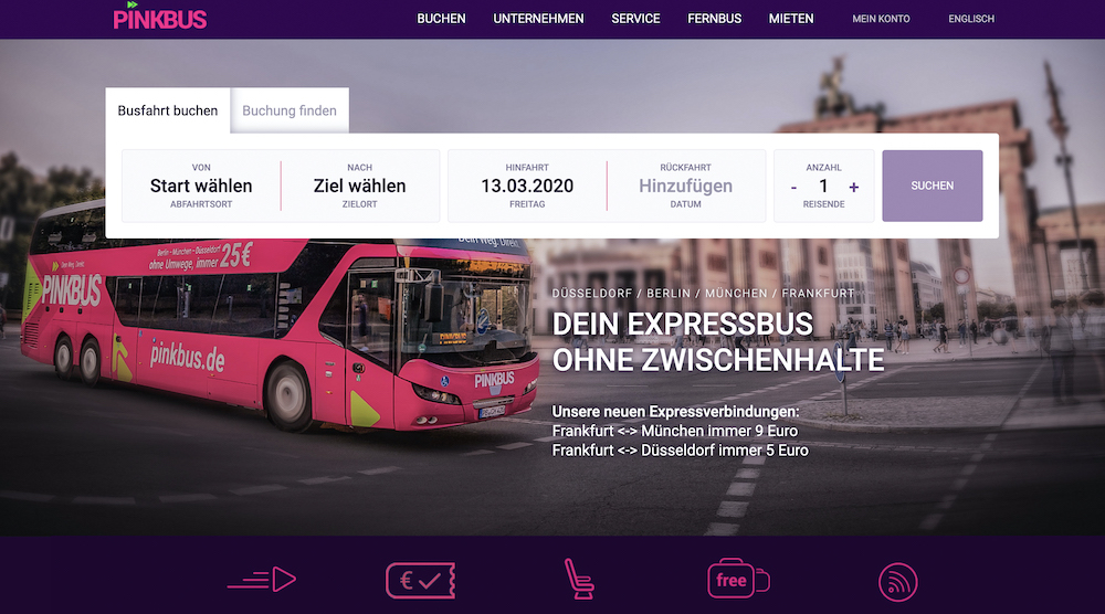 Pinkbus Website