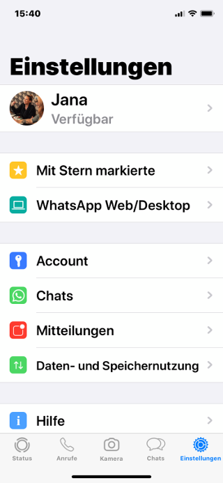 Abbildung1 - WhatsApp Privacy Einstellungen