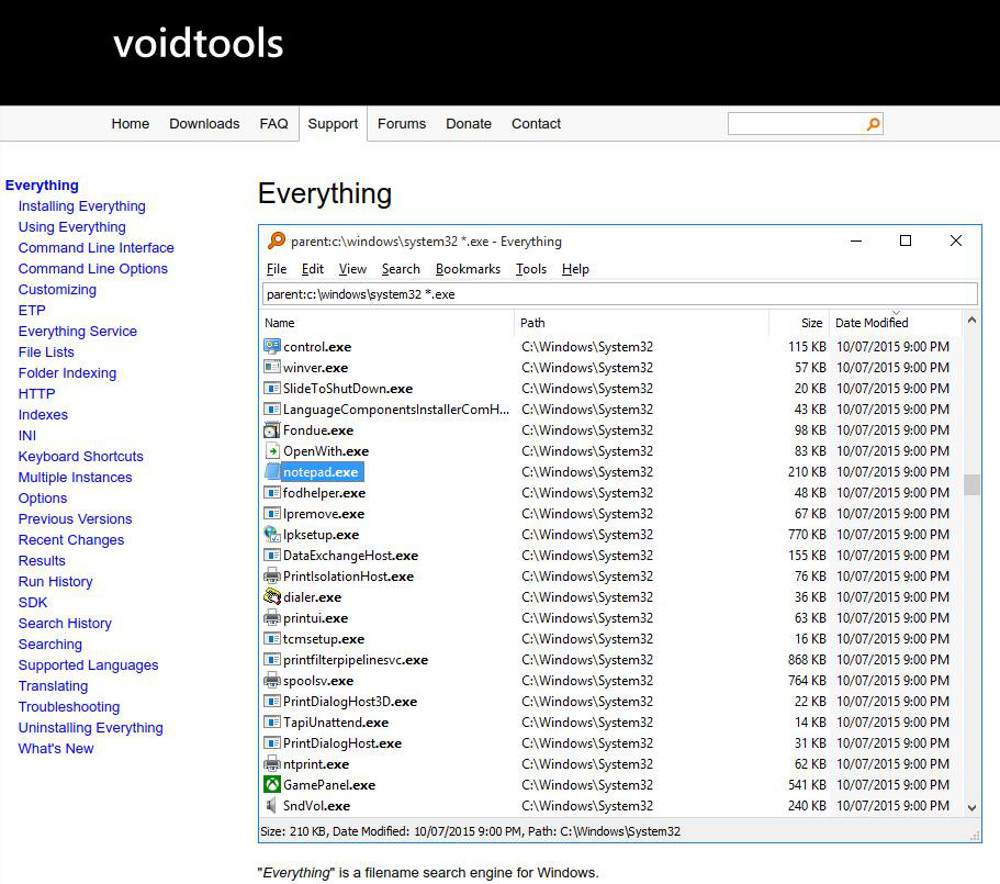 Abbildung 1 Alternative Dateimanager fuer Windows - Das Tool Everything