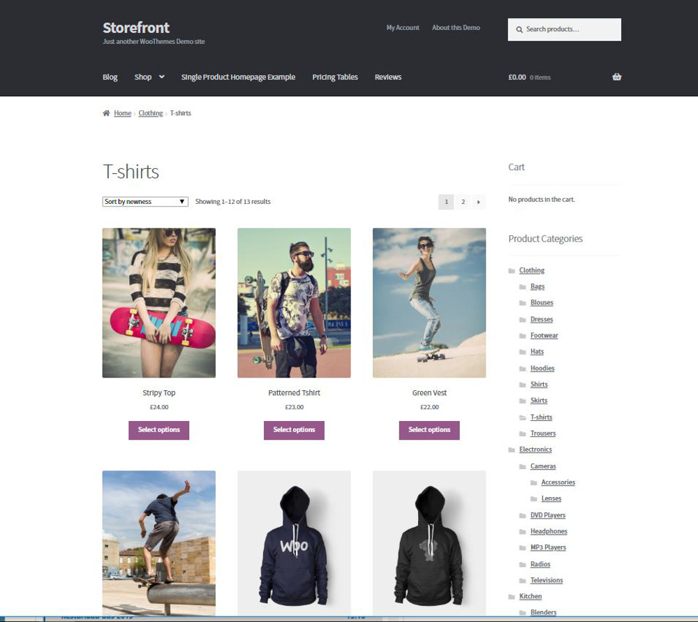 Abbildung 6: Storefront haben die WooCommerce-Entwickler gestaltet.